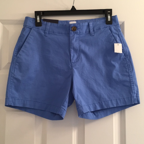 GAP Shorts Gap Womens Chino 5 Shorts Mid Rise Stretch Blue Poshmark
